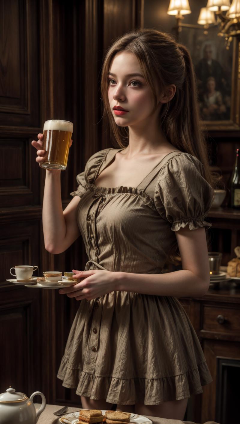 01869-4194203584-“Alice at a tea party by Thomas Kinkade, Alice in Wonderland, trending on Artstation” drinking beer, perfect composition, hyperr.png